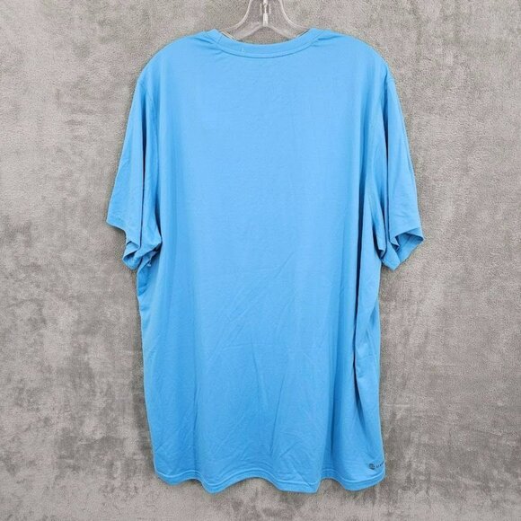 Adidas Creator Tee 2XL Light Blue White Short Sleeve Aeroready Logo EK0084 New - Picture 8 of 11